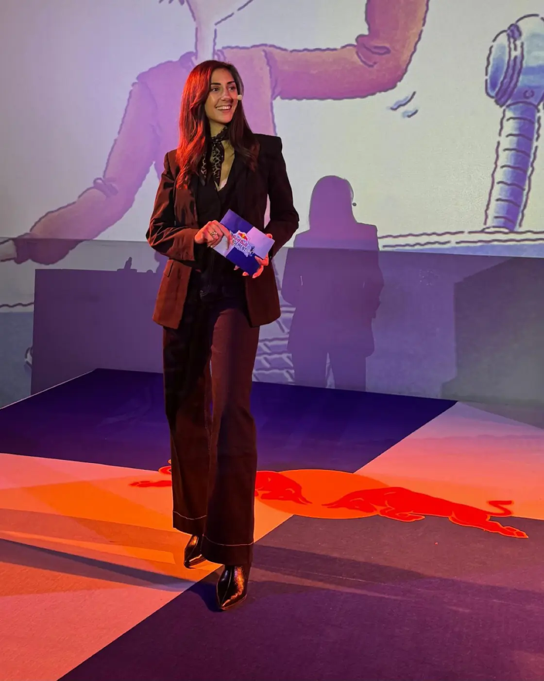 Aline Rutishauser bei einer Eventmoderation